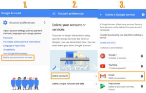How to delete gmail account
