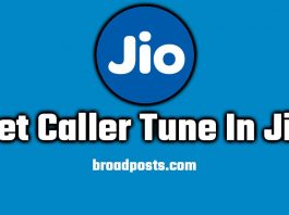 Jio caller tune banner