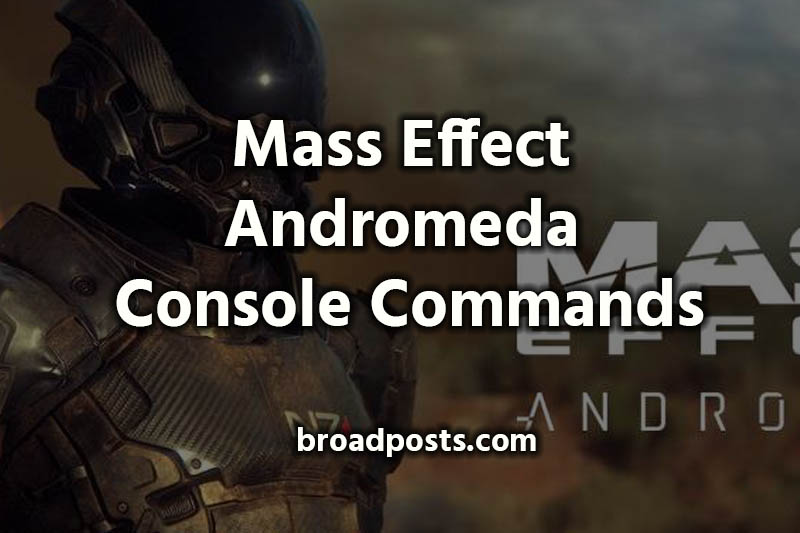 Mass Effect 3 Console Commands